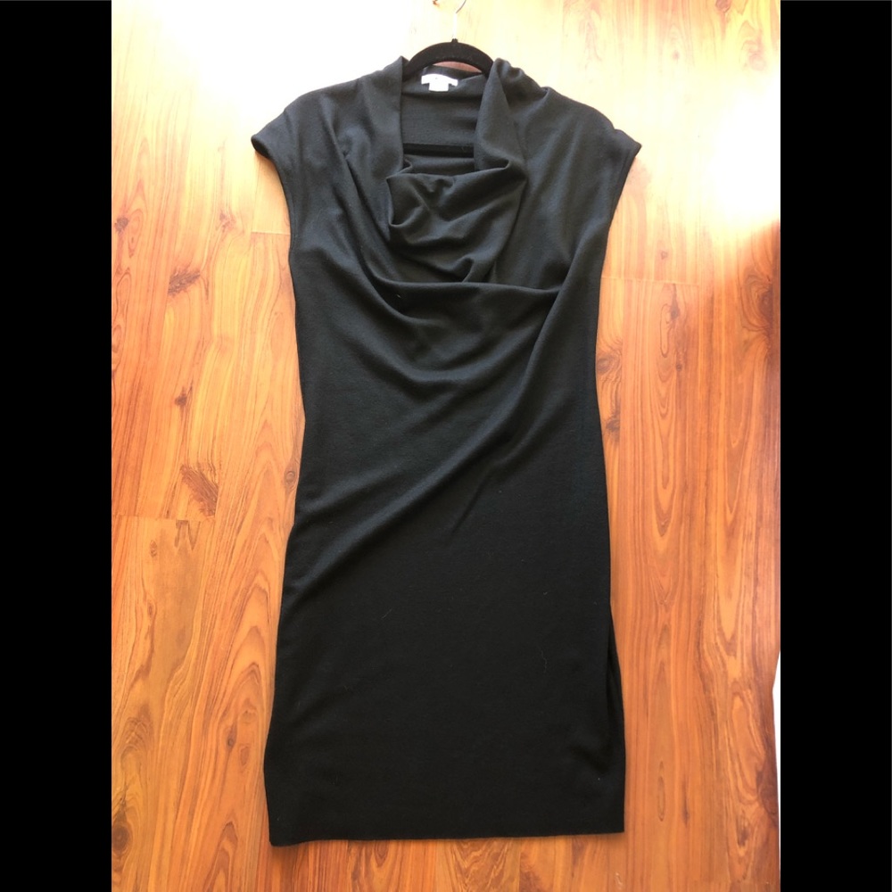 Helmut Lang Draped Neck Dress (S)